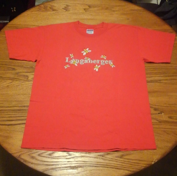 🐝 Longaberger Bees vintage Shirt Embroidered Large Bee Basket 🍯 Honey Picnic - Picture 4 of 12